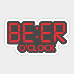 Beer O'Clock Sticker